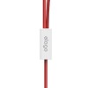Elago E50M2 In-Ear Earphones - слушалки с микрофон за iPhone, iPad, iPod и мобилни устройства (бял-червен) 2