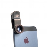 Комплект лещи Fish Eye, Wide Angle и Macro за iPhone, смартфони и таблети (черен) 4