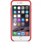 Apple iPhone Case - оригинален кожен кейс (естествена кожа) за iPhone 6 Plus, iPhone 6S Plus (червен) 1