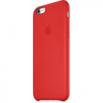 Apple iPhone Case - оригинален кожен кейс (естествена кожа) за iPhone 6 Plus, iPhone 6S Plus (червен) 2