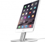 TwelveSouth HiRise Deluxe - алуминиева повдигаща поставка с Lightning и microUSB кабели за iPhone, iPad и устройства с microUSB (сребрист) 2