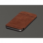 SENA Heritage UltraSlim Pouch - кожен калъф (естествена кожа, ръчна изработка) за iPhone 8 Plus, iPhone 7 Plus, iPhone 6 Plus, iPhone 6S Plus (кафяв) 2