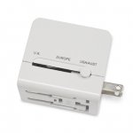 Macally Universal Power Plug Adapter with USB Charger - захранване за ел. мрежа с USB изход и преходници за цял свят за мобилни устройства 3