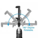 Macally Tripod Selfie Stick - безжичен селфи стик с Bluetooth бутон за снимки за мобилни телефони с Android и iOS 3