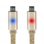 4Smarts GleamCord Micro-USB Data Cable - качествен microUSB кабел за мобилни устройства (1м) (златист) 1