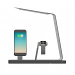 MiTagg NuDock Power Lamp Station - луксозна поставка, док станция за зареждане и LED лампа за iPhone, iPad и Apple Watch и смартфони с MicroUSB (сив) 1