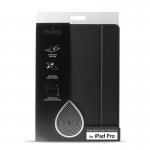 Puro Zeta Slim Case - кожен калъф и поставка за iPad Pro 12.9 (черен) 5