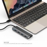 Elago USB-C Hub - 4-портов USB хъб (разклонител) от USB-C към USB-A 3.0 за MacBook 12 и устройства с USB-C 5