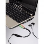 Аудио сплитер (адаптер) 1 х 3.5 женско към 2 х 3.5 мъжко за мобилни устройства 1