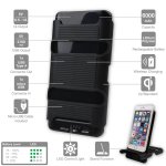 4smarts Hover Wireless Charging Power Bank Qi - външна батерия 6000mAh и поставка (пад) за безжично захранване за QI съвместими устройства (черен) 5