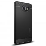 Spigen Rugged Armor Case - термополиуретанов кейс с най-висока степен на защита за Samsung Galaxy A7 (2016) (черен) 3