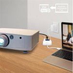 Macally USB-C to VGA Multiport Adapter - USB-C адаптер за с VGA, USB-C и USB-A 3.0 портове за MacBook и компютри с USB-C порт 5