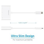 Macally USB-C to VGA Multiport Adapter - USB-C адаптер за с VGA, USB-C и USB-A 3.0 портове за MacBook и компютри с USB-C порт 6