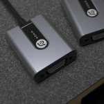 Adam Elements USB-C to VGA Adapter - адаптер за свързване от USB-C към VGA (тъмносив) 1