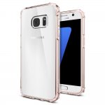 Spigen Crystal Armor Tech Shell Case - хибриден кейс с висока степен на защита за Samsung Galaxy S7 (прозрачен-розов) 1