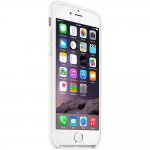 Apple Silicone Case - оригинален силиконов кейс за iPhone 6, iPhone 6S (бял) 5