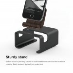 Elago M3 Stand - поставка от алуминий и дърво за iPhone и iPad mini (черна) 3