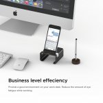 Elago M3 Stand - поставка от алуминий и дърво за iPhone и iPad mini (черна) 6