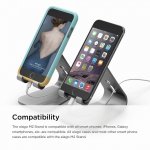 Elago M2 Stand - алуминиева поставка за iPhone 6/6S, 6 Plus/6S Plus, iPhone SE/5/5S/5C и мобилни телефони (тъмносива) 6