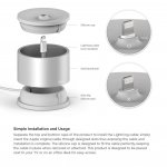 Elago D Stand Lightning Charging Station - док станция за iPhone, iPad mini, Siri Remote, Magic Mouse и AirPods (сребриста) 2