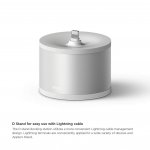 Elago D Stand Lightning Charging Station - док станция за iPhone, iPad mini, Siri Remote, Magic Mouse и AirPods (сребриста) 1
