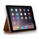 Comma Elegant Case - кожен калъф и поставка за iPad Pro 9.7 (кафяв) 2