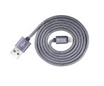Devia Fashion MFI Lightning Data Cable 2m. - сертифициран плетен lightning кабел (200см.) за iPhone, iPad и iPod с Lightning вход (тъмносив) 1