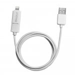 Comma Light Dural 2 in 1 Cable - универсален кабел с Lightning и MicroUSB конектори (бял) 2