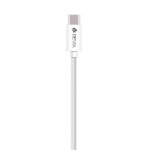 Devia iStyle USB-C Cable - USB кабел за MacBook и устройства с USB-C порт (200 cm) (бял) 1
