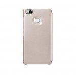 Huawei Smart Cover - оригинален кожен калъф за Huawei P9 Lite (златист) 2