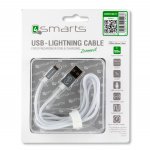 4smarts MFI RapidCord FlipPlug Lightning Data Cable 1m. - сертифициран lightning кабел (100 см.) за iPhone, iPad и iPod с Lightning вход (бял) 1