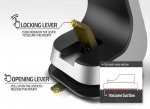 Verus Hybrid Grab - поставка за стъкло и гладки повърхности за iPhone, Samsung и смартфони до 6.3 инча (синя) 1