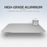 Verus Slate Mouse Pad - дизайнерски алуминиев пад за мишка (сребрист) 3
