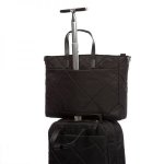 Knomo Howley 15 Grab Tote - луксозна дамска чанта за преносими компютри до 15 инча (черна) 1