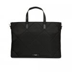 Knomo Howley 15 Grab Tote - луксозна дамска чанта за преносими компютри до 15 инча (черна) 4