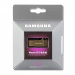 Samsung Micro SDHC 32GB EVO Card + Metal MicroUSB OTG Adapter - 32GB microSDHC памет, OTG и USB флашка (златист) 1