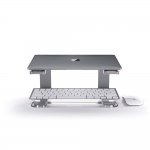 Griffin Elevator Computer Laptop Stand - настолна алуминиева поставка за MacBook и лаптопи (тъмносива) 2