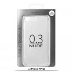 Puro 0.3 Nude case - ултра-тънък (0.30 mm) TPU кейс за iPhone 8 Plus, iPhone 7 Plus (прозрачен) 3