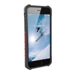 Urban Armor Gear Plasma - удароустойчив хибриден кейс за iPhone 8, iPhone 7, iPhone 6S, iPhone 6 (червен-прозрачен) 4