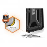 Urban Armor Gear Monarch Graphite - удароустойчив хибриден кейс за iPhone 8, iPhone 7, iPhone 6S, iPhone 6 (черен) 5