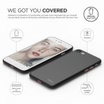 Elago Inner Core Case - тънък полипропиленов кейс (0.3 mm) и HD покритие за iPhone 8, iPhone 7 (черен) 3