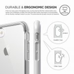 Elago Dualistic Case - хибриден кейс (поликарбонат + TPU) и HD покритие за iPhone 8, iPhone 7 (бял) 4