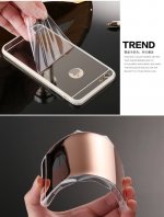 Mirror Case - огледален силиконов калъф (TPU) за iPhone 8/7 (златист) 3