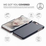 Elago S7 Slim Fit 2 Case + HD Clear Film - поликарбонатов кейс и HD покритие за iPhone 8 Plus, iPhone 7 Plus (тъмносин) 3