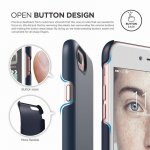 Elago S7 Slim Fit 2 Case + HD Clear Film - поликарбонатов кейс и HD покритие за iPhone 8 Plus, iPhone 7 Plus (тъмносин) 2