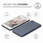 Elago Inner Core Case - тънък полипропиленов кейс (0.4 mm) и HD покритие за iPhone 8 Plus, iPhone 7 Plus (тъмносин) 3
