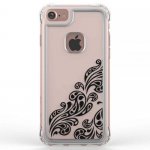 Ballistic Jewel Essence Case - хибриден удароустойчив кейс за iPhone 8, iPhone 7 (прозрачен с черни мотиви) 1