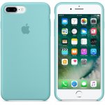 Apple Silicone Case - оригинален силиконов кейс за iPhone 8 Plus, iPhone 7 Plus (морско синьо) 3