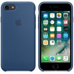 Apple Silicone Case - оригинален силиконов кейс за iPhone 8, iPhone 7 (тъмносин) 4