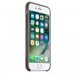 Apple Silicone Case - оригинален силиконов кейс за iPhone 8, iPhone 7 (тъмнокафяв) 1